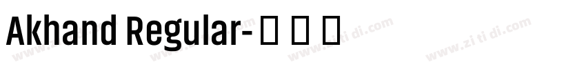 Akhand Regular字体转换